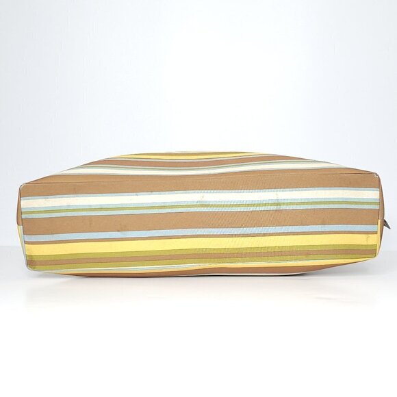 Large Laptop Bag Triple Compartment Multicoloured Neutral Stripes - Picture 11 of 16